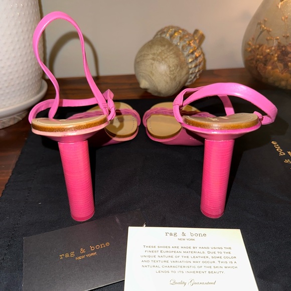 RAG & BONE women’s Infinity Cylinder Heel Slingback Sandals, size 39 - Picture 10 of 15